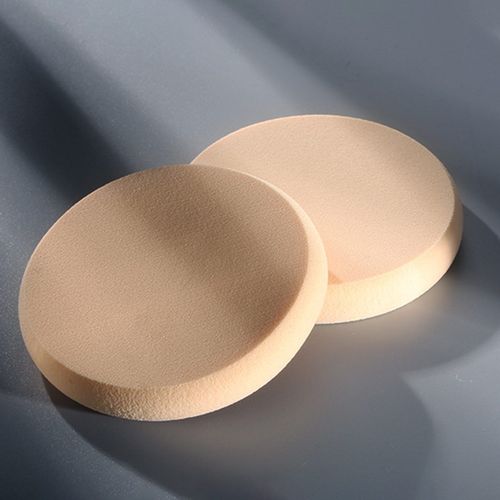 Houppette En Coton  Double Usage Pour Anti-Cernes Et Fond De Teint - Outil De Maquillage Humide Et Sec