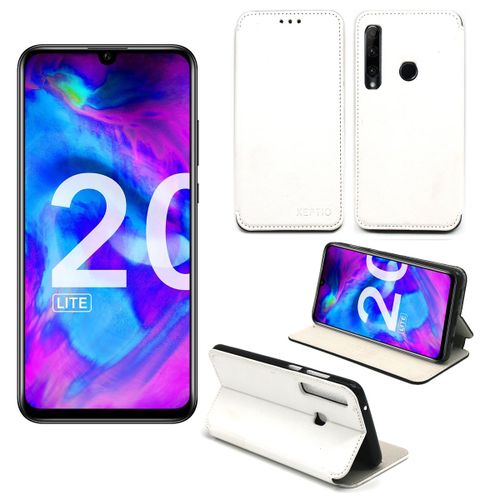 Housse Apple Iphone 11 6,1 Pouces Blanche - Etui Coque Iphone 11 6.1 Pouces Protection Antichoc  Rabat Smartphone 2019 - Accessoires Pochette Case