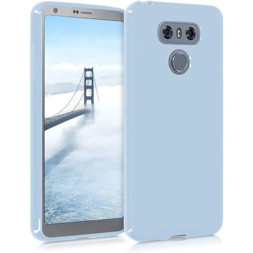 Housse Compatible Avec Lg G6 Coque - Housse De Tlphone Protection Souple En Silicone - Bleu Clair Mat[Mag5299133]