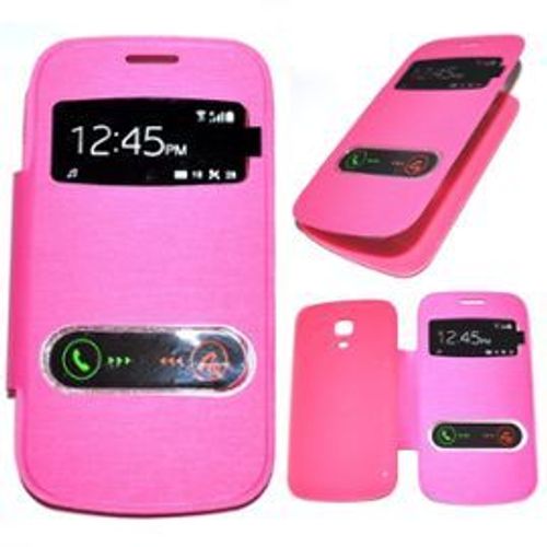 Housse Coque Etui Etuit  Rabat Cache Batterie Rose Pour Samsung Galaxy Trend