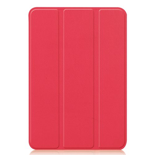 Housse Coque tui Pour Ipad Mini 6 8.3 Pouces,Et Fonction D'hibernation Automatique Tablette Tactile Antichoc Protection,Avec Support  Trois Volets- Rouge