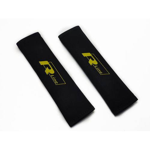 Housse De Ceinture Rline Noir Avec Logo Jaune 240x65mm En Daim