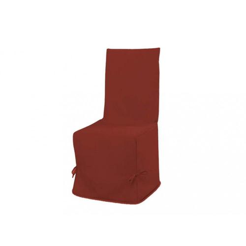 Housse De Chaise En Coton 37x50 Cm Panama Brique