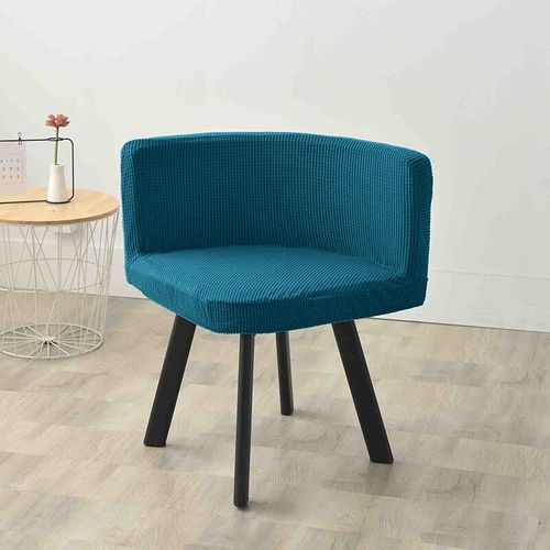 Housse De Chaise Triangulaire En Polaire Solide, Dossier Incurv,Pour Salle  Manger,Sige  Dossier Bas,Dcoration De Bureau,D'htel,De Maison,1/2/4/6 Pices - Type Peacock-2 Pieces
