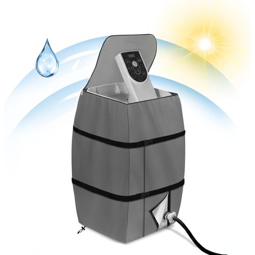 Housse De Chauffage Pour Spa,Housse De Pompe De Chauffage Couvercle De Pompe De Baignoire Gonflable,Impermable,Anti-Poussire Pour Baignoire,Piscine Extrieure (41 X 38 X 55 Cm) (Gris)