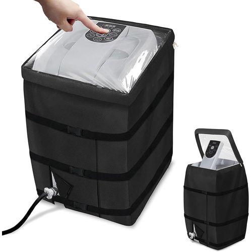 Housse De Chauffage Pour Spa,Housse De Pompe De Chauffage Couvercle De Pompe De Baignoire Gonflable,Impermable,Anti-Poussire Pour Baignoire,Piscine Extrieure (41 X 38 X 55 Cm) (Noir)