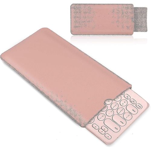 Housse De Clavier En Cuir Pour Logitech K380 Bluetooth Multi-Device Wireless Keyboard, Sac De Voyage, Clavier