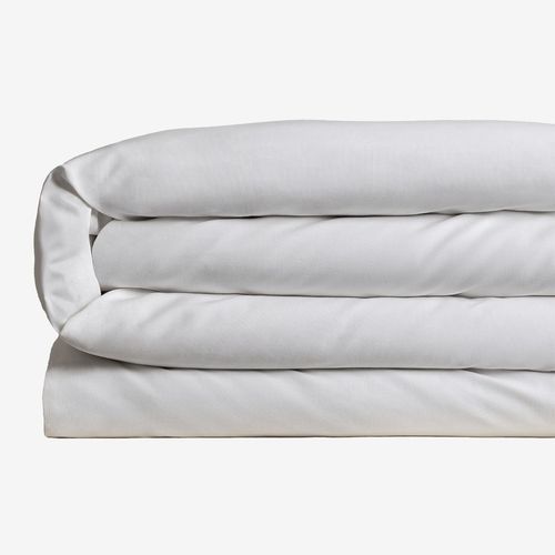 Housse De Couette En Percale De Coton 180 Fils Lesia Blanc