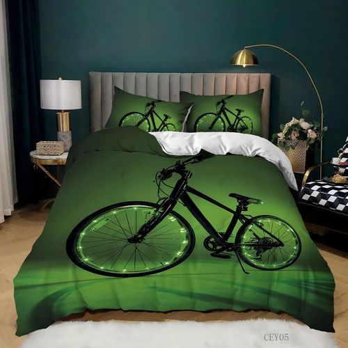 Housse De Couette Pour VLo Avec Taie D'oreiller, Parure De Lit En Microfibre, RSistante Aux Rides Et Respectueuse De L'environnement, Vous Permet D'avoir Un Sommeil Chaud Et Parfait