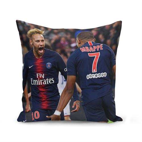 Housse de Coussin 40x40 cm Kylian Mbappe Neymar Paris Celebration But ...