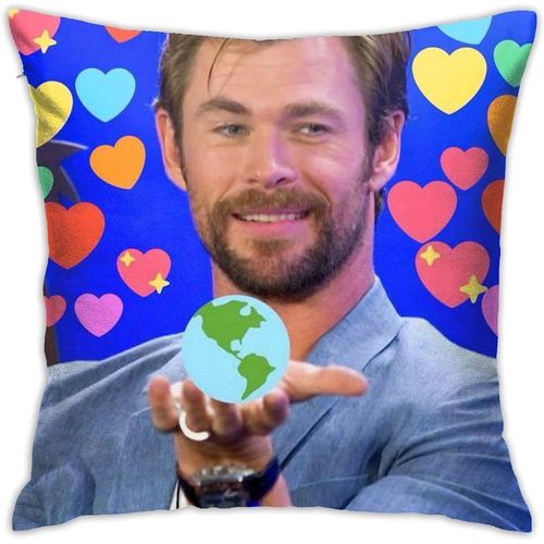 Housse De Coussin Chris Hemsworth Thor Odinson - Taie D'oreiller Carre Dcorative Douce - Taie D'oreiller De Luxe Pour Salon, Canap, Chambre  Coucher, Voiture