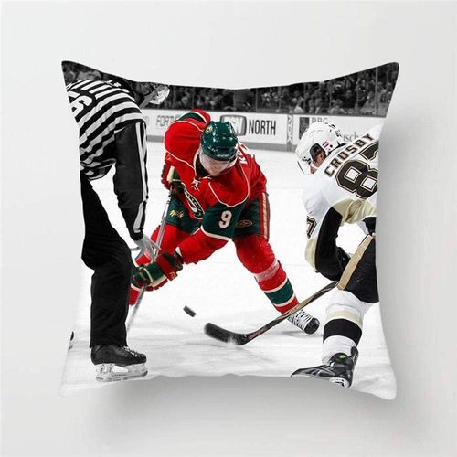 Housse De Coussin De Sport De Hockey Sur Glace, Housse De Coussin De Sport Nhl, Dcoration De Maison, Canap-Lit, Voiture, 18 