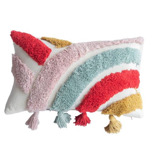 Housse De Coussin Dcorative Style Boho, Taie D'oreiller Carre Avec Fermeture clair Cache De Qualit, Dcoration De La Maison, Q1jb
