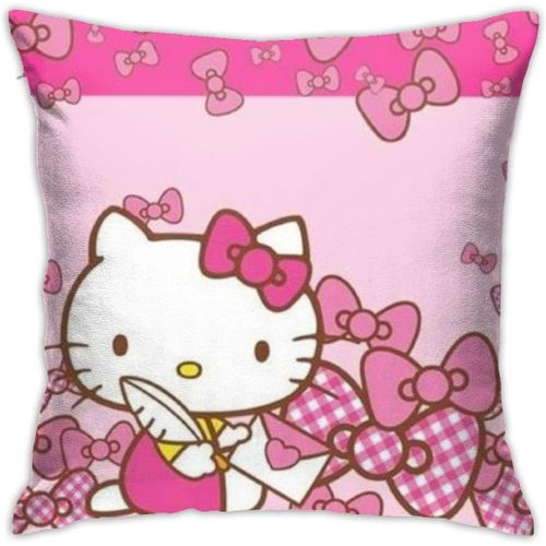 Housse De Coussin Hello Kitty  NUd Papillon, Taies D'oreiller Dcoratives En Coton Pour Salon, Canap, Lit, Taies D'oreiller Douces 45cm X 45cm