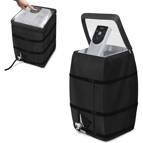 Housse De Pompe De Chauffage De Spa,Housse De Spa Ajustable Et Pliable Avec Cordon Et Boucle,Couvercle De Pompe De Baignoire Gonflable,Housse De Pompe Gonflable Compatible Avec Plusieurs Marques