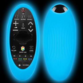 Housse de Protection ovale pour télécommande Samsung Smart TV, en Silicone,  pour modèles BN59-01181A 01181F 01182B 01184D 01185F - Type Glow blue