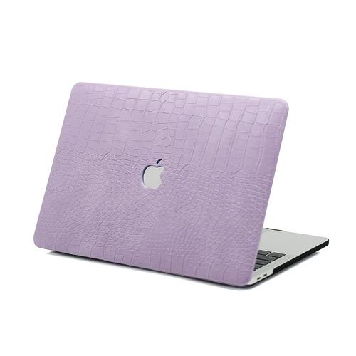 Housse De Protection Pour Ordinateur Apple Macbook Notebook Housse De Protection Motif Crocodile Macbookair Computer Case-Ah1139-5014u Violet (Commande)- (Creux)Air13(A1369/A1466)