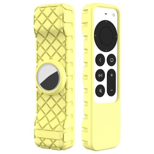 Housse de protection pour tlcommande-2 pcs pour Apple TV 4K (jaune) jaune