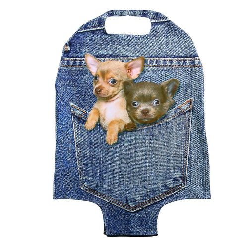 Housse De Protection Pour Valises De 18  20 Pouces, Motif Chien 3d  Extensible, Durable Et Zippe