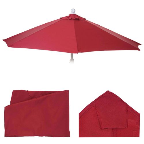 Housse De Rechange Pour Parasol Semi-Circulaire Parla, Housse De Parasol De Rechange, 270cm Tissu/Textile Uv 50+ 3kg   Bordeaux