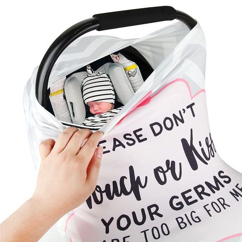 Housse De Sige Auto Pour Bb, charpe D'allaitement, Auvent Multi-Usage Pour Sige Auto Pour Nouveau-N, Poussette, Caddie, Chaise Haute, Cadeau De Naissance Pour Garon Et Fille