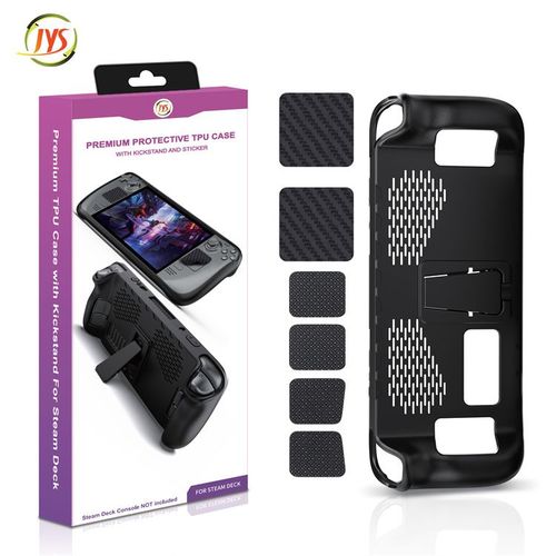 Housse en TPU 7 en 1 pour Steam deck, avec support inclus ensemble d'autocollants de bouton de pav tactile accessoires de jeu