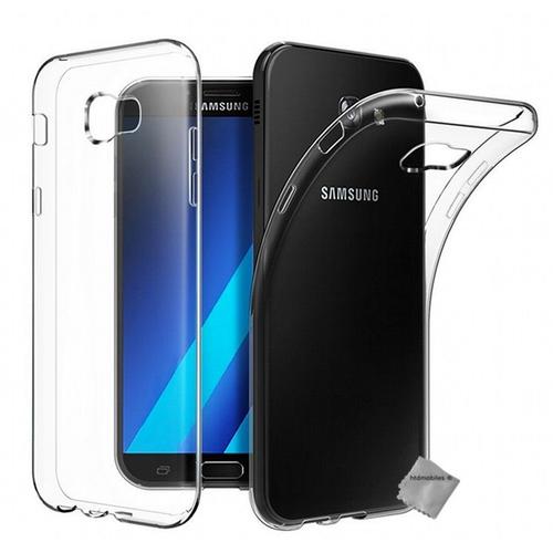 Housse Etui Coque Gel Fine Pour Samsung Galaxy A3 (2017) + Verre Trempe - Transparent Tpu