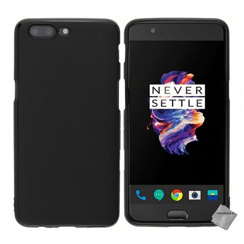 Housse Etui Coque Pochette Silicone Gel Fine Pour Oneplus 5 + Film Ecran - Noir