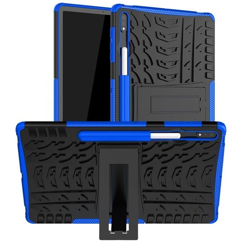 Housse Etui Coque Rigide Anti Choc Pour Samsung Galaxy Tab S7 Fe / S7 Plus / S8 Plus T730 / T736 / X800 / X806 (12,4 Pouces) - Bleu