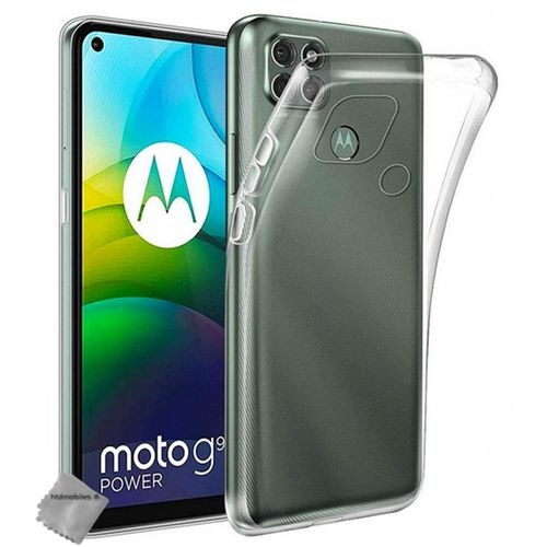 Housse Etui Coque Gel Fine Motorola Moto G9 Power + Film Ecran - Transparent Tpu