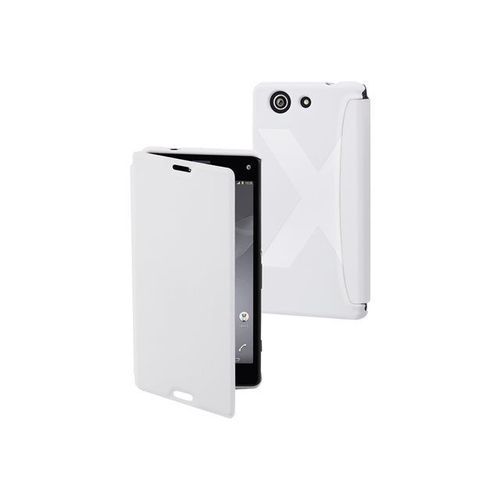 Muvit Mfx Easy Folio Case - tui  Rabat Pour Tlphone Portable - Polycarbonate, Polyurthane - Blanc - Pour Sony Xperia Z3 Compact