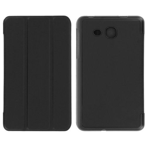 Housse Folio Clapet Noir Samsung Galaxy Tab A 7 Pouces 2016 - Fonction Support