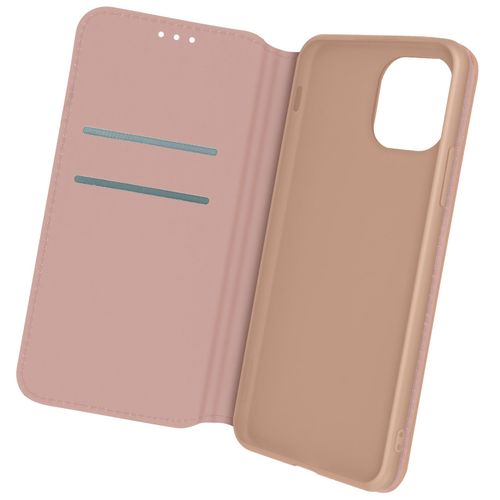 Housse Folio Iphone 12 Pro Max Portefeuille Fonction Support Vido Rose