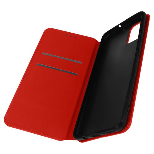 Housse Folio Samsung Galaxy A51 Clapet Porte-Cartes Fonction Support Vido Rouge