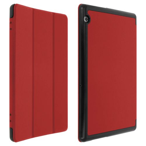 Housse Huawei Mediapad T5 10.0 Etui Clapet Folio Support Video Rouge