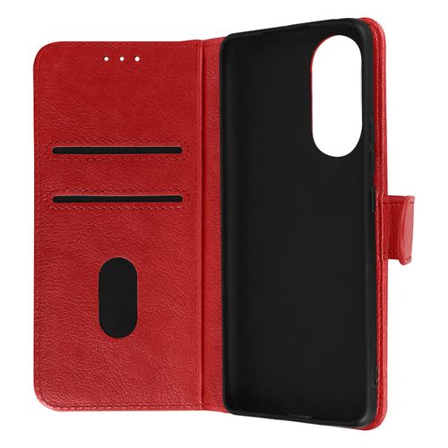 tui Pour Huawei Nova 9 Clapet Portefeuille Fonction Support Vido Rouge