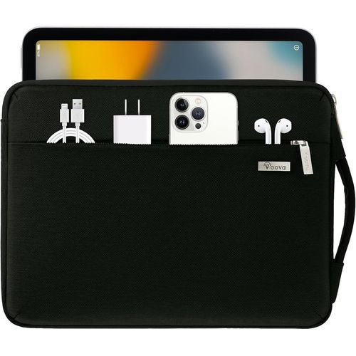 Housse Macbook Air 13 Pochette Ordinateur Portable 11.6 12-12.9 13.3 Pouces (30,521,52,5cm) Protection 360 Sacoche Pour Macbook Pro 13 13.6 Ipad Pro 12.9 Surface Pro, Noir[Por5243700]