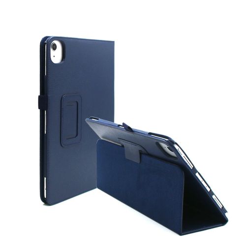 Housse Nouvel Apple Ipad 11 Pouces 2025 A16 Bleu Fonc Avec Stand - Etui Coque Bleu De Protection Tablette New Apple Ipad 11eme Generation - Accessoires Pochette Xeptio Case