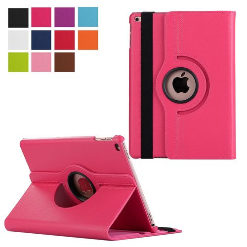 Housse Nouvel Apple Ipad 9.7 2017 / 2018 Wifi - 4g/Lte Cuir Style Rose Rotative - Etui Coque De Protection 360 Degrs Tablette New Ipad 9.7 Pouces - Accessoires Pochette Xeptio Case