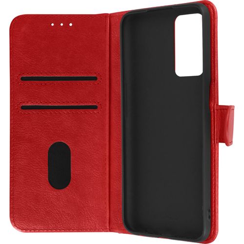 Housse Oppo A16 Et A16s Clapet Portefeuille Fonction Support Vido Rouge