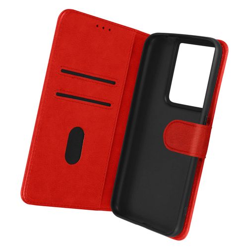 Housse Oppo Reno 8 Pro 5g Clapet Portefeuille Fonction Support Vido Rouge
