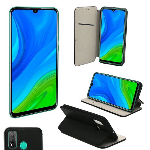 Housse Portefeuille Pour Huawei P Smart 2020 Noire - Etui Coque Psmart 2020 Avec Porte Cartes Protection Antichoc  Rabat Smartphone - Accessoires Pochette Case Noir
