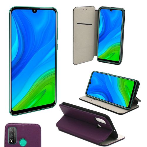 Housse Portefeuille Pour Huawei P Smart 2020 Violette - Etui Coque Psmart 2020 Avec Porte Cartes Protection Antichoc  Rabat Smartphone - Accessoires Pochette Case Violet