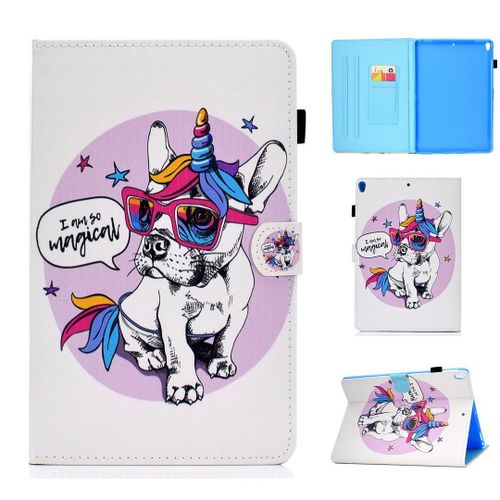 Housse Pour Apple Ipad Pro 10.5 (2017) / Ipad Air 3 10.5 (2019), Beau Pu Cuir Aimant Double Portefeuille Support Porte-Carte Protecteur Coque tui  Rabat Avec Fonction De Veille / Rveil Automatique (Dt-13)