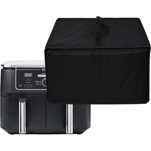 Housse pour friteuse  air rsistante  la chaleur,impermable  l'eau et  la poussire Housse de protection pour Ninja Foodi MAX Dual Zone Air Fryer AF400/Dual Zone Air Fryer AF300 (Noir)