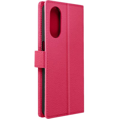 Housse Pour Oppo A78 Support Vido Portefeuille Simili Cuir Rose