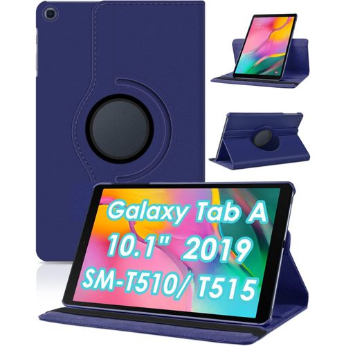 Housse Pour Samsung Galaxy Tab A 10.1 2019 (Sm-T510/T515) Ultra Mince Coque De Protection Avec 360 Rotatif Support Fonction Cuir tui Tab A 10,1