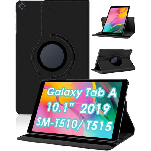 Housse Pour Samsung Galaxy Tab A 10.1 2019 (Sm-T510/T515) Ultra Mince Coque De Protection Avec 360 Rotatif Support Fonction Cuir tui Tab A 10,1