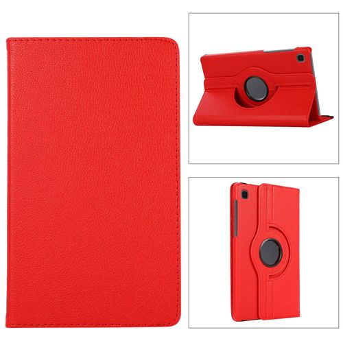 Housse Pour Samsung Galaxy Tab A7 Lite 8.7 Pouces 2021 (Sm-T220/T225) Rotative Rouge - Etui Coque De Protection 360 Degrs Tablette Pour New Galaxy Tab A7 Lite 8.7 Pouces 2021 T220/T225 - Accessoires Pochette Xeptio