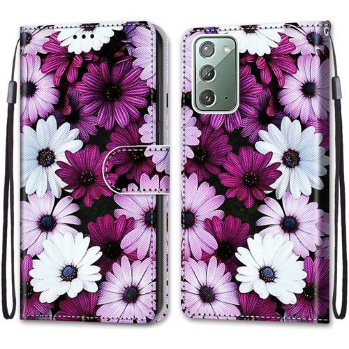 Housse  Rabat Portefeuille Pour Samsung Galaxy Note20,Coque En Cuir Pu Etui De Protection Motif Avec Fonction Support MagnTique Portables Case Pour Samsung Galaxy Note20 6.7